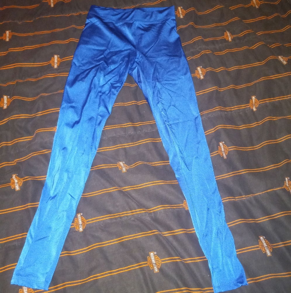 PINK Blue Leggings